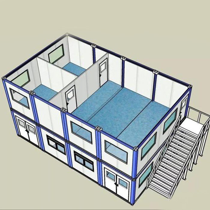 Assembled container office ship
